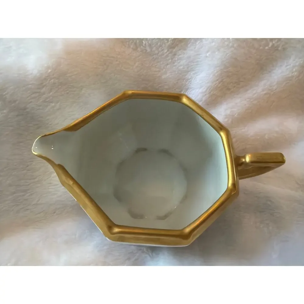 Antique Union Limoges Hand Painted Grape Creamer Eleanor McC Taetz Gold Trim